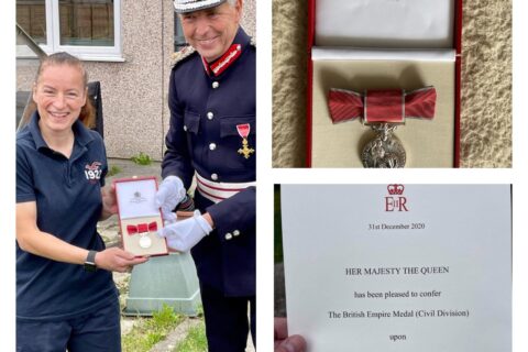 26 August 2021 – Sharon Gill receives her British Empire Medal