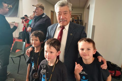 27 October 2019: Young fighters meet Grandmaster Yau